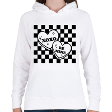 PRINTFASHION Be mine - xoxo - Női kapucnis pulóver - Fehér