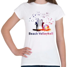 PRINTFASHION Beach Volleyball - Női póló - Fehér női póló