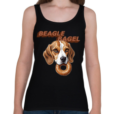 PRINTFASHION beagle bagel - Női atléta - Fekete női trikó