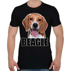 PRINTFASHION beagle - Férfi póló - Fekete