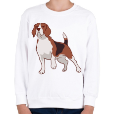 PRINTFASHION Beagle - Gyerek pulóver - Fehér