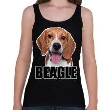 PRINTFASHION beagle - Női atléta - Fekete női trikó