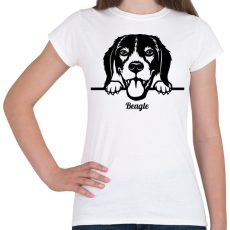 PRINTFASHION Beagle - Női póló - Fehér