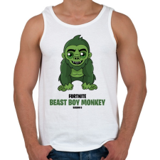 PRINTFASHION Beast Boy Monkey - Fortnite Season 6 - Férfi atléta - Fehér atléta, trikó