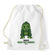 PRINTFASHION Beast Boy Monkey - Fortnite Season 6 - Sportzsák, Tornazsák - Fehér tornazsák