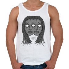 PRINTFASHION Beast Deasign Gemini - Férfi atléta - Fehér atléta, trikó