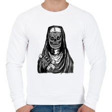 PRINTFASHION Beast Deasign NuN2 - Férfi pulóver - Fehér férfi pulóver, kardigán
