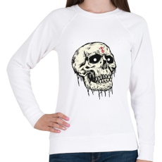 PRINTFASHION Beast Design Skull - Női pulóver - Fehér