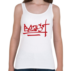 PRINTFASHION Beast Design Text Logo - Női atléta - Fehér