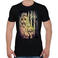 PRINTFASHION Beast Design Witch Bitch - Férfi póló - Fekete férfi póló