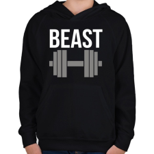 PRINTFASHION BEAST - Gyerek kapucnis pulóver - Fekete gyerek pulóver, kardigán