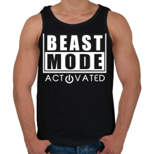 PRINTFASHION BEAST MODE - Férfi atléta - Fekete atléta, trikó