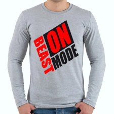 PRINTFASHION Beast mode ON! - Férfi hosszú ujjú póló - Sport szürke férfi póló