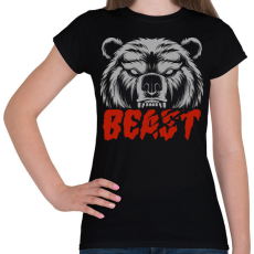 PRINTFASHION Beast - Női póló - Fekete