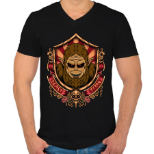 PRINTFASHION Beast Titan - Férfi V-nyakú póló - Fekete férfi póló