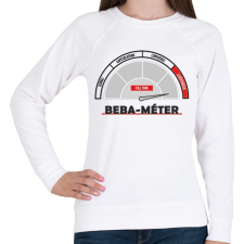 PRINTFASHION Beba-méter - Női pulóver - Fehér női pulóver, kardigán