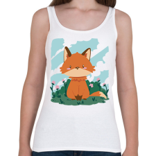 PRINTFASHION Bébi róka - Női atléta - Fehér női trikó