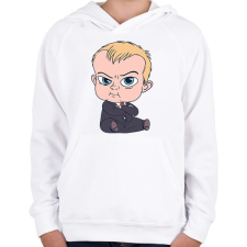 PRINTFASHION Bébi Úr - Gyerek kapucnis pulóver - Fehér gyerek pulóver, kardigán