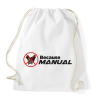 PRINTFASHION Because manual - Sportzsák, Tornazsák - Fehér