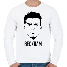 PRINTFASHION Beckham - Férfi pulóver - Fehér férfi pulóver, kardigán
