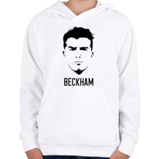 PRINTFASHION Beckham - Gyerek kapucnis pulóver - Fehér