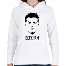 PRINTFASHION Beckham - Női kapucnis pulóver - Fehér