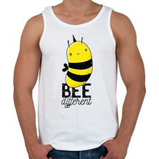 PRINTFASHION Bee different - Férfi atléta - Fehér