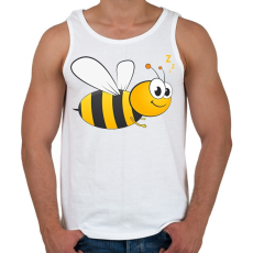PRINTFASHION bee - Férfi atléta - Fehér