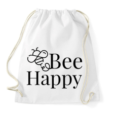PRINTFASHION Bee Happy - Sportzsák, Tornazsák - Fehér tornazsák