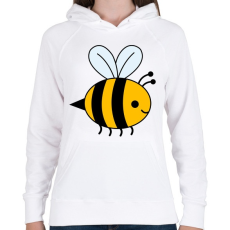 PRINTFASHION bee - Női kapucnis pulóver - Fehér