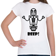 PRINTFASHION Beep! robot - Női póló - Fehér
