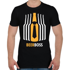 PRINTFASHION Beer Boss - Férfi póló - Fekete
