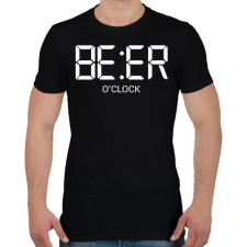 PRINTFASHION beer oclock - Férfi póló - Fekete férfi póló