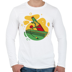 PRINTFASHION Beer pong - Férfi hosszú ujjú póló - Fehér