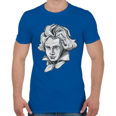 PRINTFASHION Beethoven - Férfi póló - Királykék