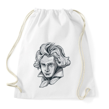PRINTFASHION Beethoven - Sportzsák, Tornazsák - Fehér tornazsák