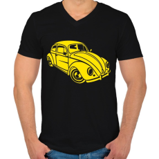 PRINTFASHION beetle - Férfi V-nyakú póló - Fekete