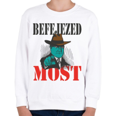 PRINTFASHION Befejezed most - Gyerek pulóver - Fehér