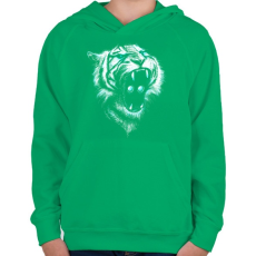 PRINTFASHION Befolyás ereje - Gyerek kapucnis pulóver - Zöld
