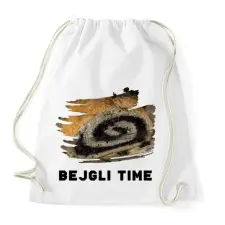 PRINTFASHION Bejgli Time - Sportzsák, Tornazsák - Fehér tornazsák