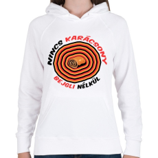 PRINTFASHION Bejglis Karácsony - Női kapucnis pulóver - Fehér