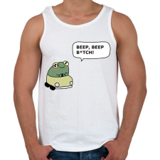 PRINTFASHION Béka - Férfi atléta - Fehér atléta, trikó