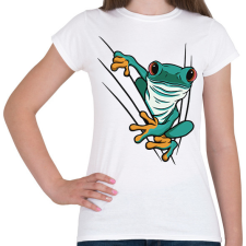 PRINTFASHION Béka - Női póló - Fehér női póló