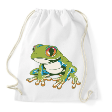 PRINTFASHION Béka - Sportzsák, Tornazsák - Fehér tornazsák