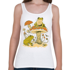PRINTFASHION Békák és gomba - Női atléta - Fehér