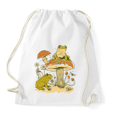 PRINTFASHION Békák és gomba - Sportzsák, Tornazsák - Fehér