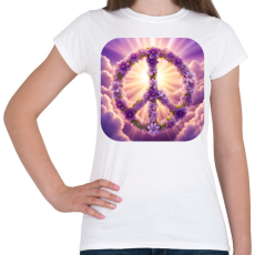 PRINTFASHION Békejel - Női póló - Fehér