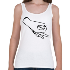 PRINTFASHION Belenéztél! - Női atléta - Fehér