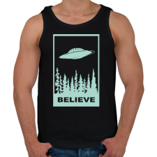 PRINTFASHION Believe  - Férfi atléta - Fekete atléta, trikó