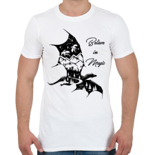 PRINTFASHION Believe in magic - Férfi póló - Fehér férfi póló